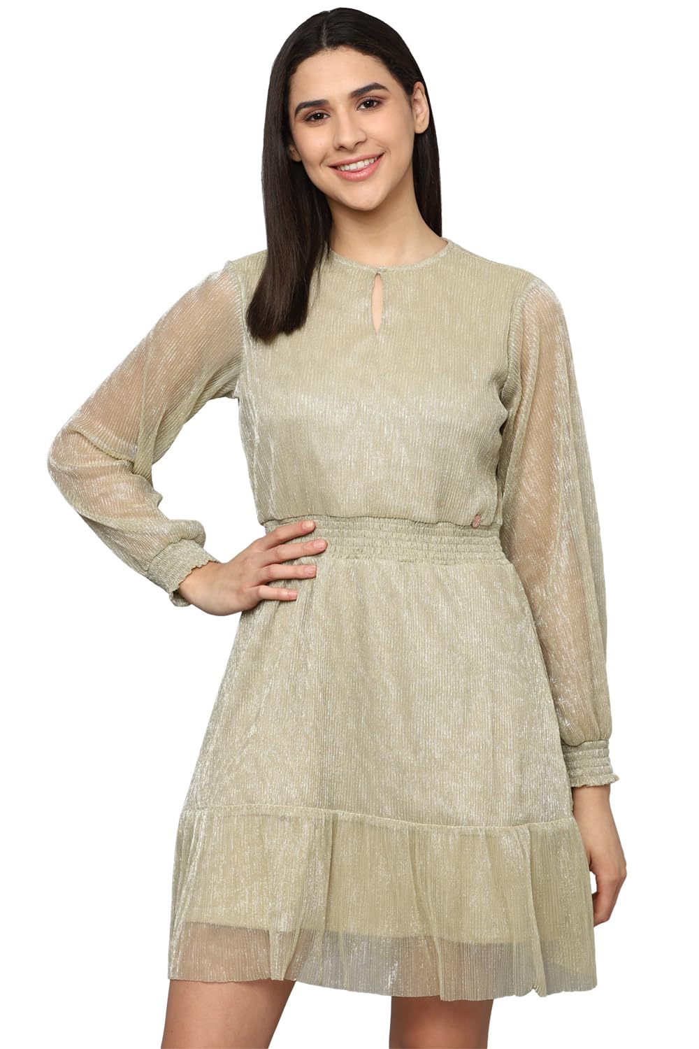 Allen Solly Women Full Sleeve Party Jumpsuit