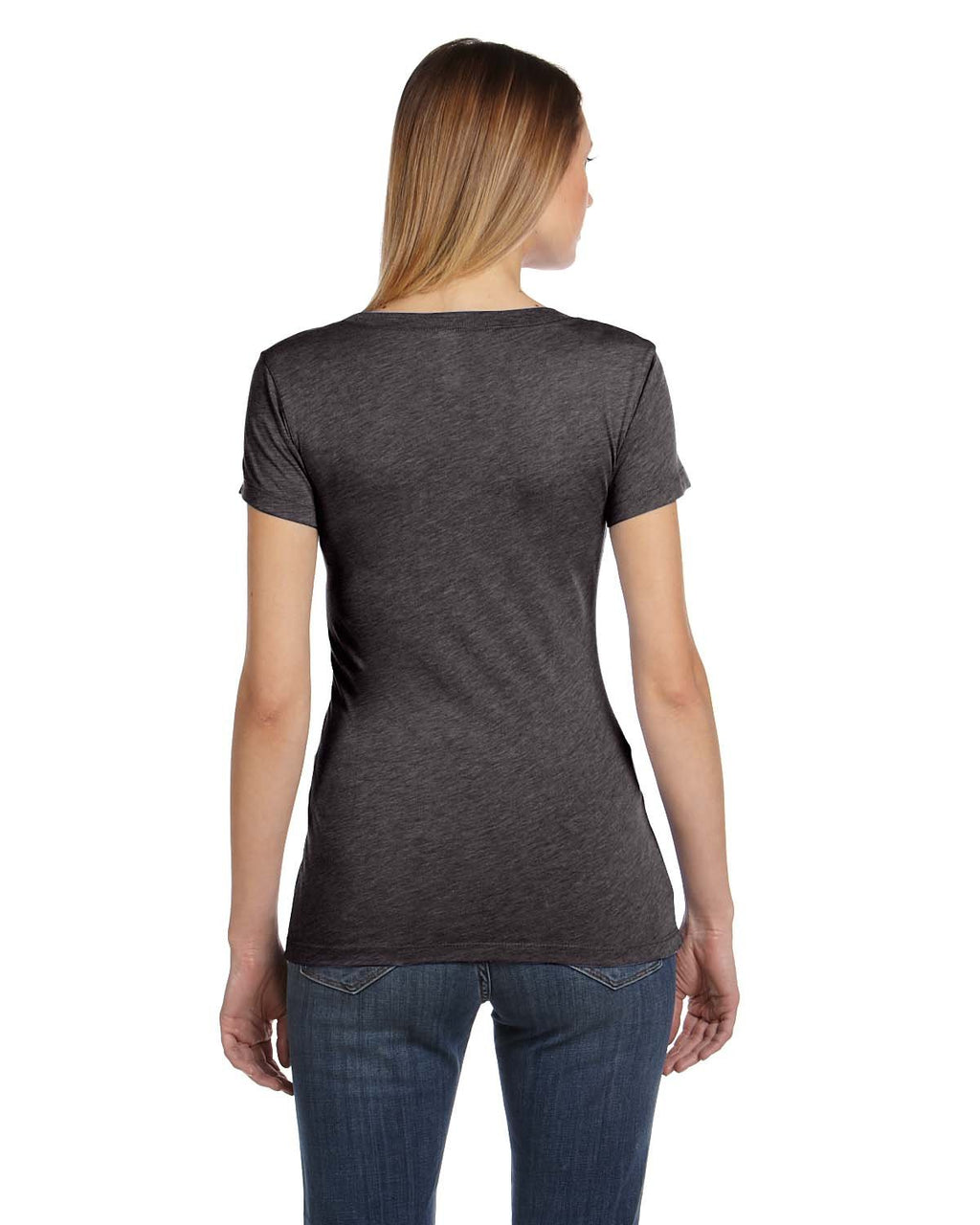 Ladies Triblend Short-Sleeve T-Shirt - cHAR BLK TRIBLND - S(D0102H7WJTX)