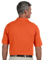 Mens 6 oz Ringspun cotton Piqu Short-Sleeve Polo - WHITE - 5XL(D0102H7KYcX)