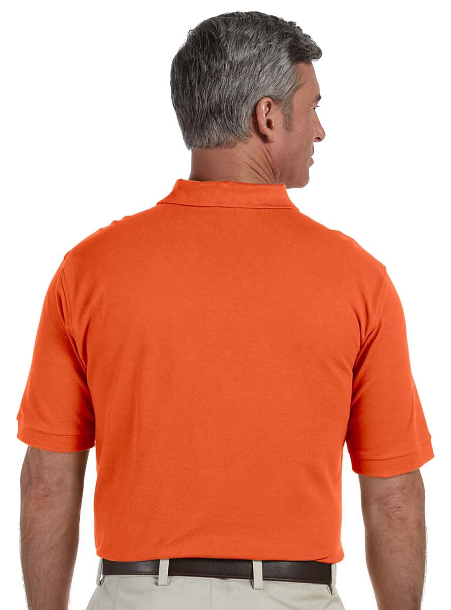 Mens 6 oz Ringspun cotton Piqu Short-Sleeve Polo - WHITE - 5XL(D0102H7KYcX)