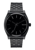 NIXON Time Teller A045 - Matte Black / Gold - 100m Water Resistant Men's Analog Fashion Watch (37mm Watch Face, 19.5mm-18mm Stai