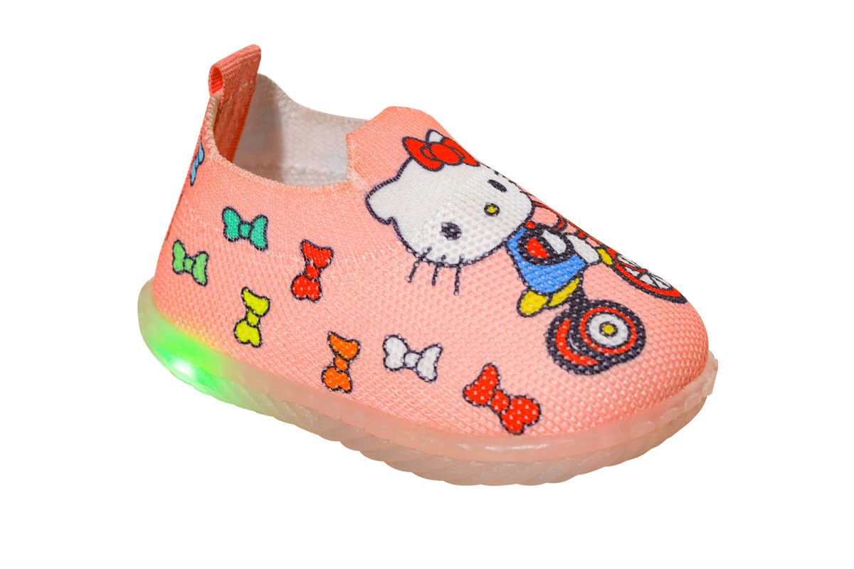 Chiu First Walking Led Light Shoes For Baby Girls Pink 18-21