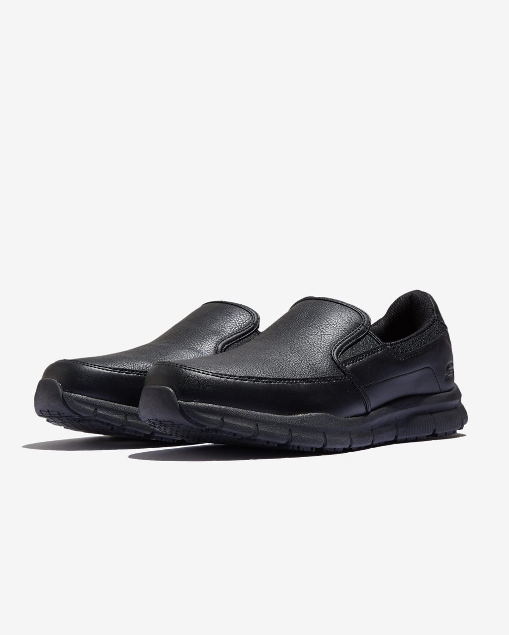 Skechers Men's Nampa-Groton Food Service Shoe, Black, 10.5 Wide
