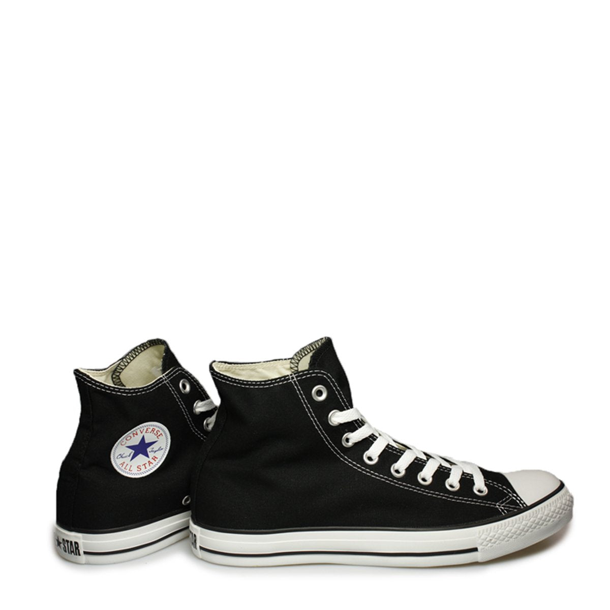 Converse Chuck Taylor All Star Canvas High Top Sneaker Black/White 8 M US Women / 6 M US Men