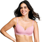 Nykd By Nykaa Iconic Low Back Party Bra For Women, Medium Coverage, Wired, Lightweight With Adjustable Straps - Nyb252, Blush, 3