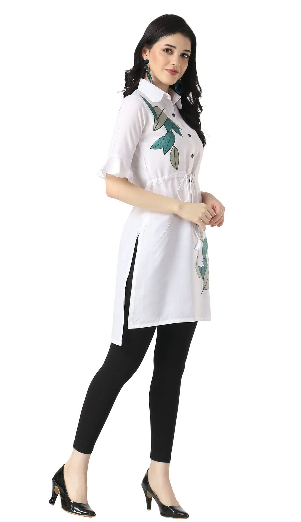 Leriya Fashion Fancy Kurti For Women || Cotton Printed Straight Short Casual Kurta || Office || Meeting || Profeessional || Outing || Summer Wear Kurtis For Girls || Formal Kurti