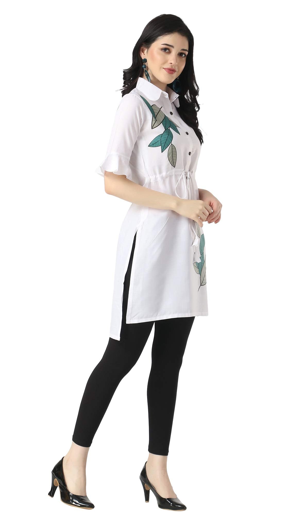 Leriya Fashion Fancy Kurti For Women || Cotton Printed Straight Short Casual Kurta || Office || Meeting || Profeessional || Outing || Summer Wear Kurtis For Girls || Formal Kurti