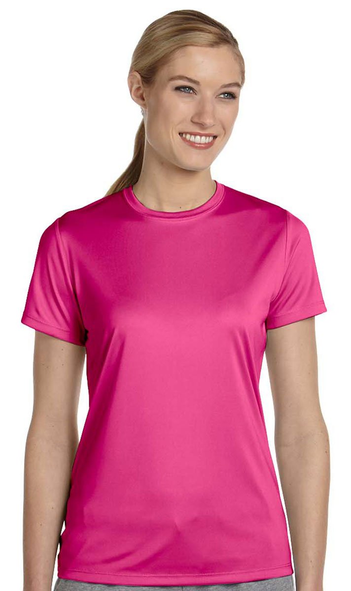 Ladies cool DRI with FreshIQ Performance T-Shirt - BLAcK - S(D0102HI33UU)