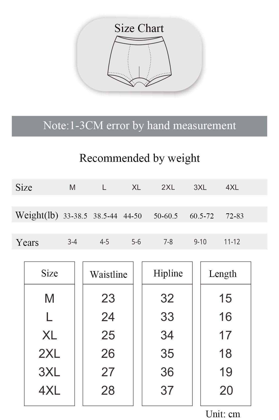 Core Pretty Toddler Boys Boxer Briefs Cotton Underwear Kids Underpants Size 3-4 Years (Pack of 5) (US, Age, 3 Years, 4 Years, An