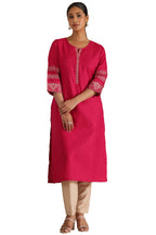 Soch Women Viscose Blend Embroidered Kurta with Thread Work