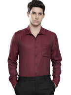 The Indian Garage Co Mens Slim Fit Solid Long Sleeves Formal Shirt