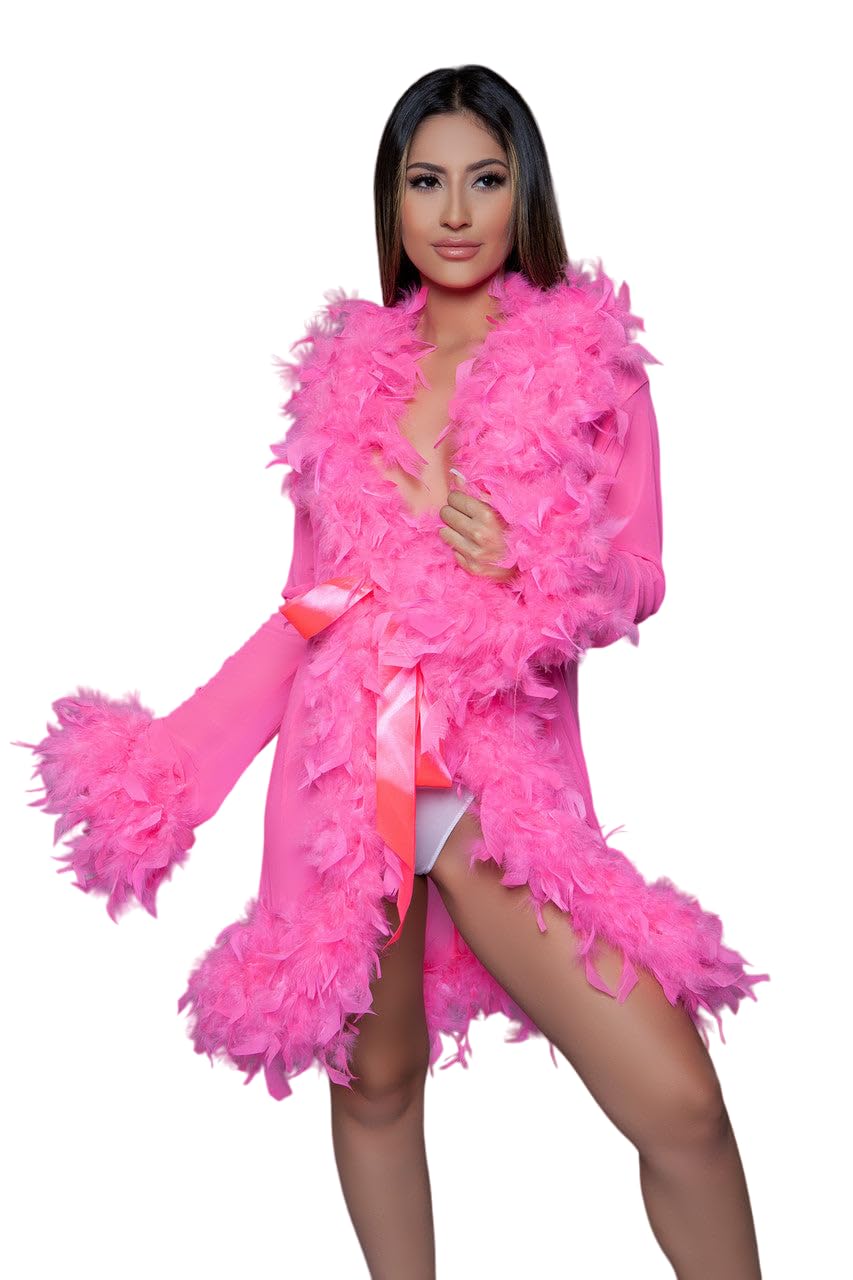 Be Wicked Lux Robe (Candy Pink) One Size (6-12)