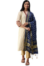 Soch Women Cotton Blend Self Design Dupatta