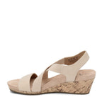 LifeStride womens Mexico Wedge Sandal, Bone, 8.5 US
