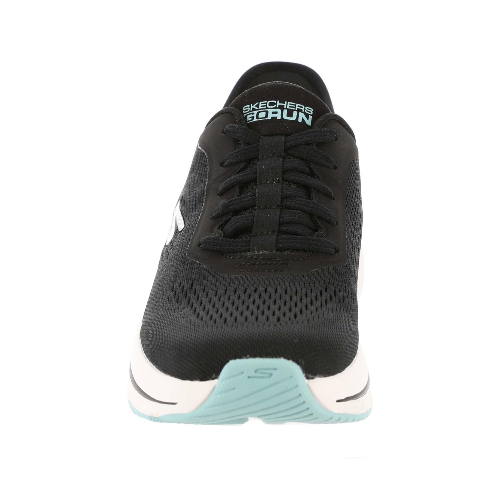 Skechers Women's Max Cushioning Elite 2.0 Vanish Hands Free Slip-Ins Sneaker, Black/Blue, 8.5