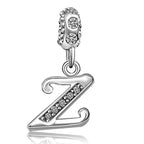 JMQJewelry Z Initial Z Letter Womens Beads Charms for Bracelets Alphabet Family Birthday Birthstone Beads Dangle Men Thanksgivin