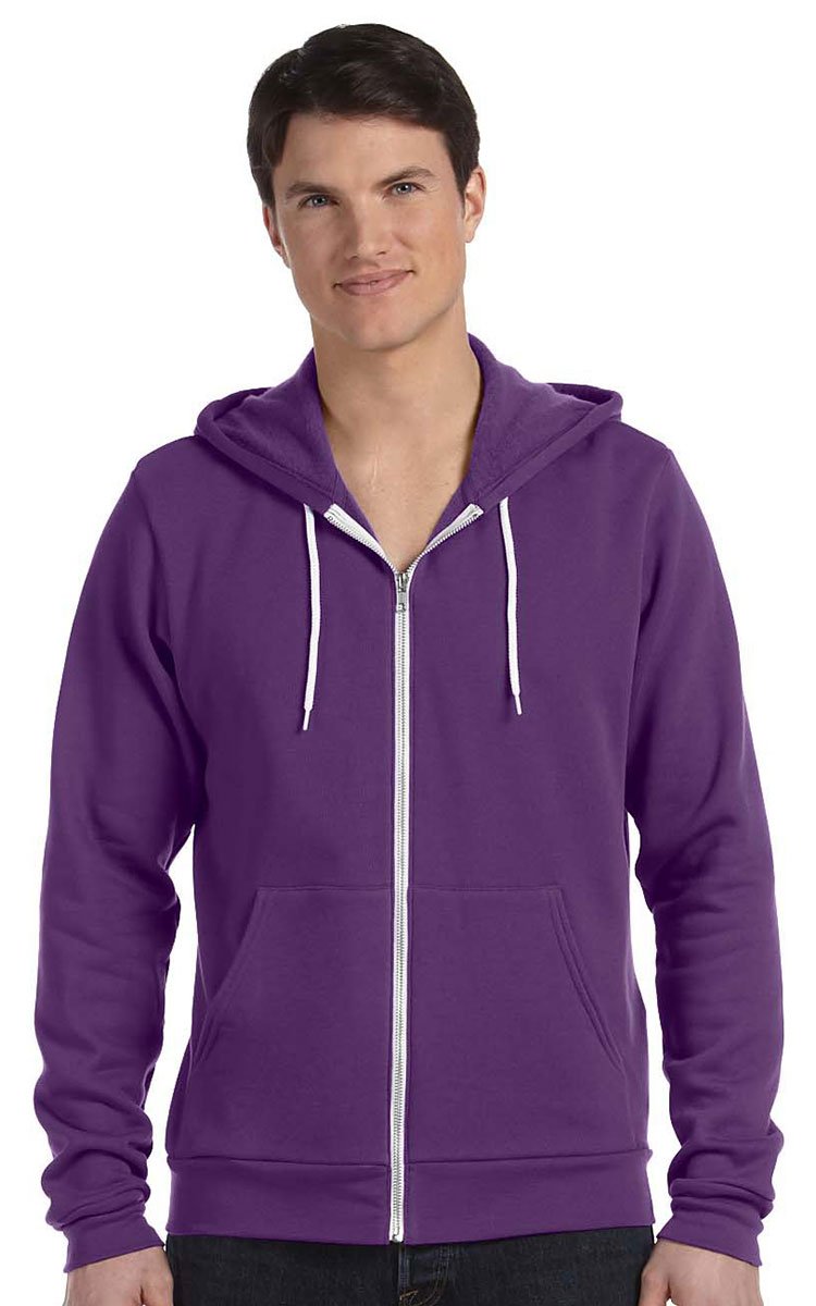 Unisex Sponge Fleece Full-Zip Hooded Sweatshirt - ASPHALT - 2XL(D0102H7WDUT)