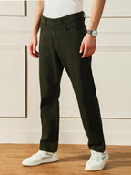 Dennis Lingo Mens | Olive | Denim | Mid Rise | Relaxed fit | Jeans