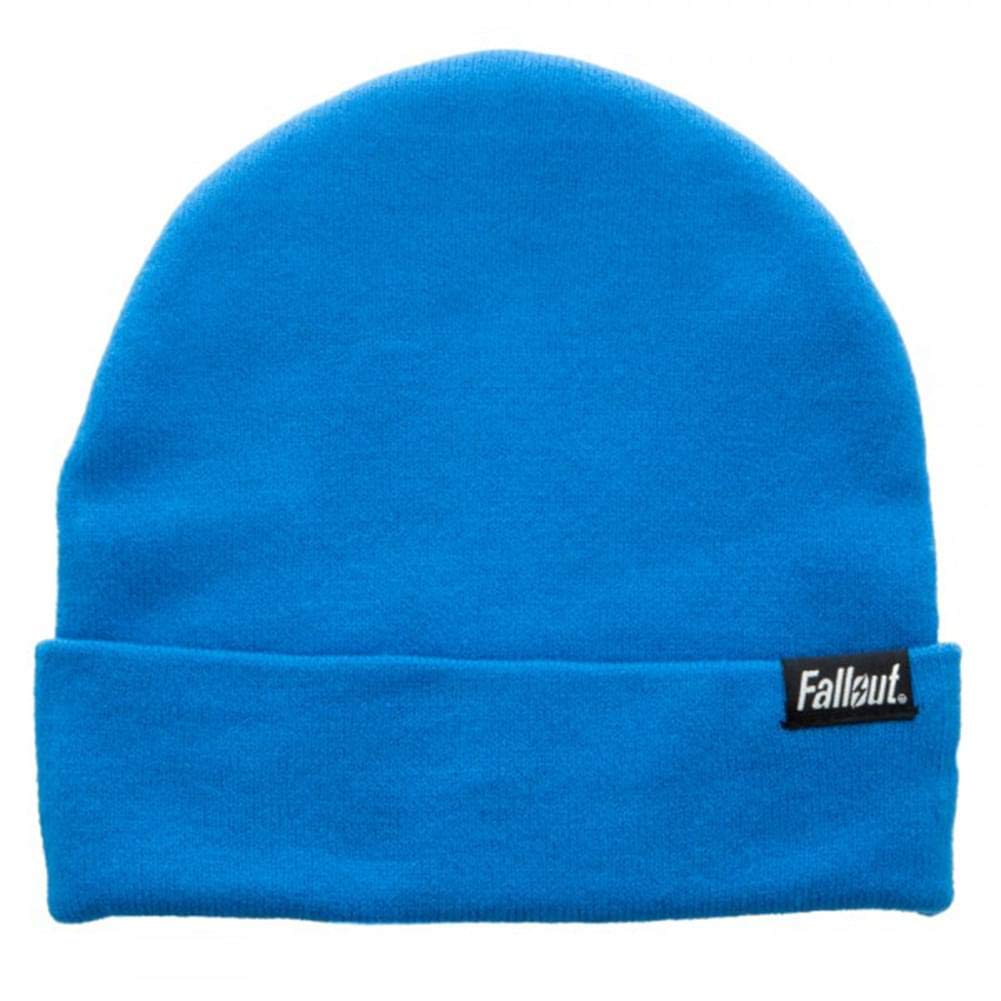 Fallout Vault-Tec Cuffed Knit Beanie Blue
