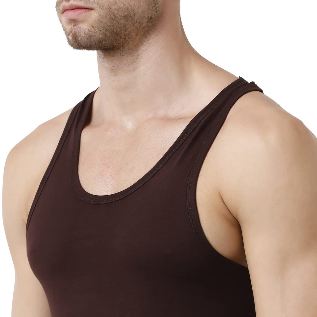 Rupa Mens Solid Regular Fit Vest (Jon_PO5_Assorted