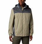 Columbia Men's Glennaker Lake Rain Jacket, Tusk/Grill, Small
