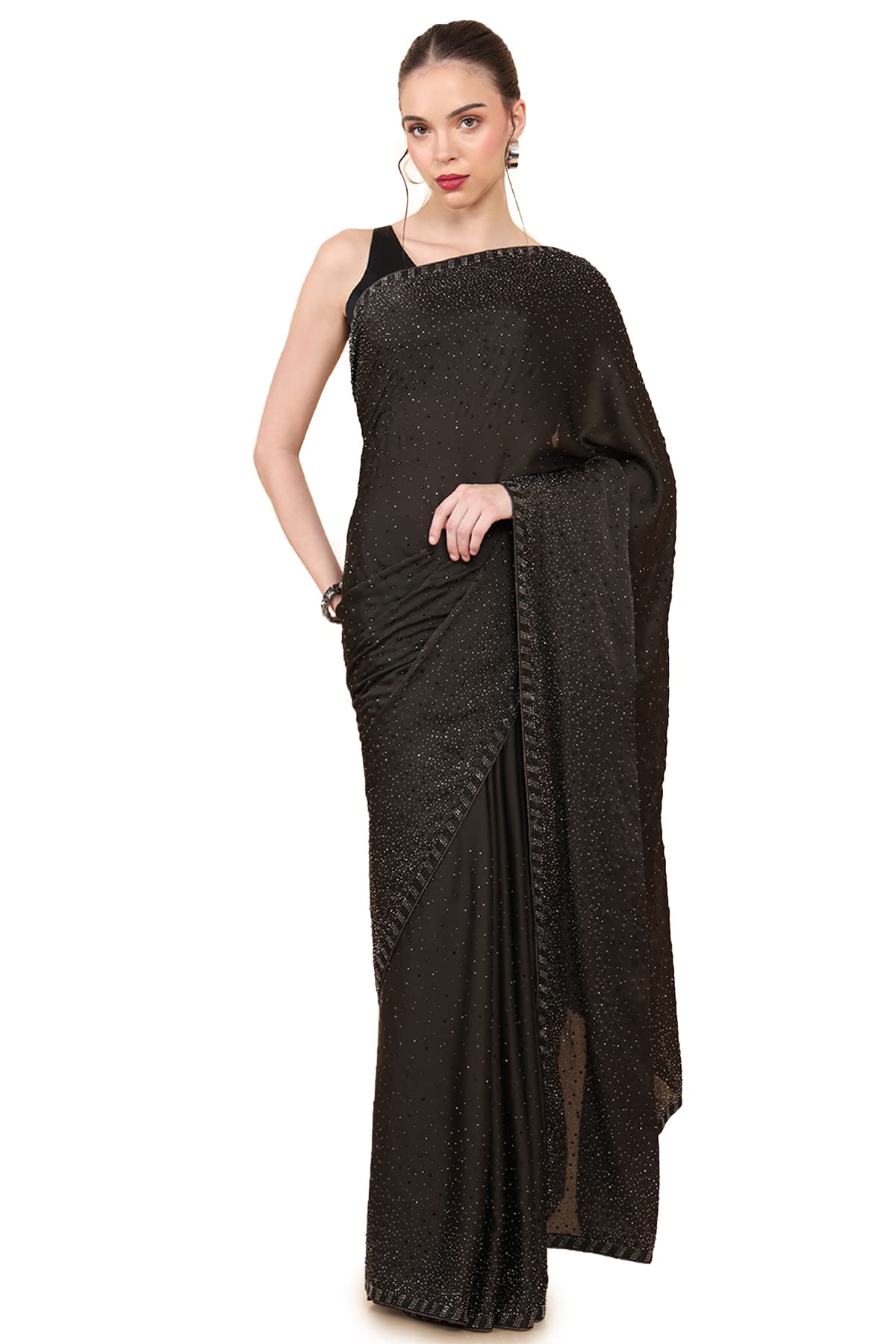 Soch Women Pure Checkered Saree