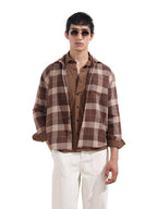 The Indian Garage Co Mens Relaxed Fit Checkered Sweater