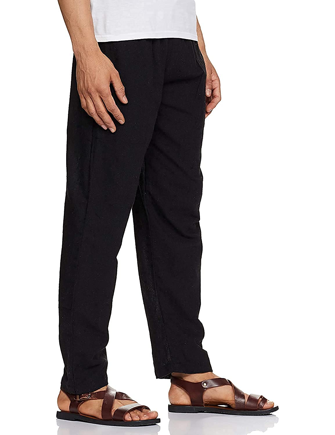 Digital Shopee Men'S Eco-Friendly Cotton Pyjama Pack Of 2Black | 32-40Inches