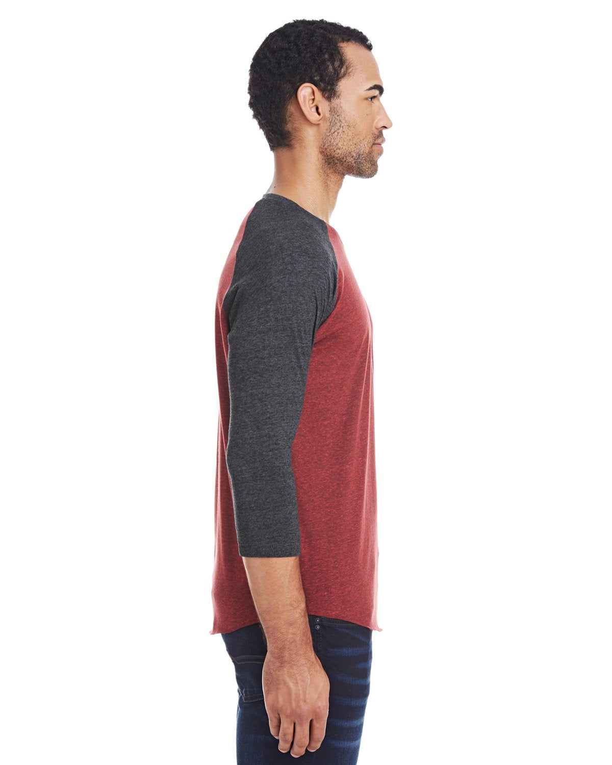 Unisex Triblend 34-Sleeve Raglan - cRM cRD BLK TRB - 3XL(D0102H7NPI8)