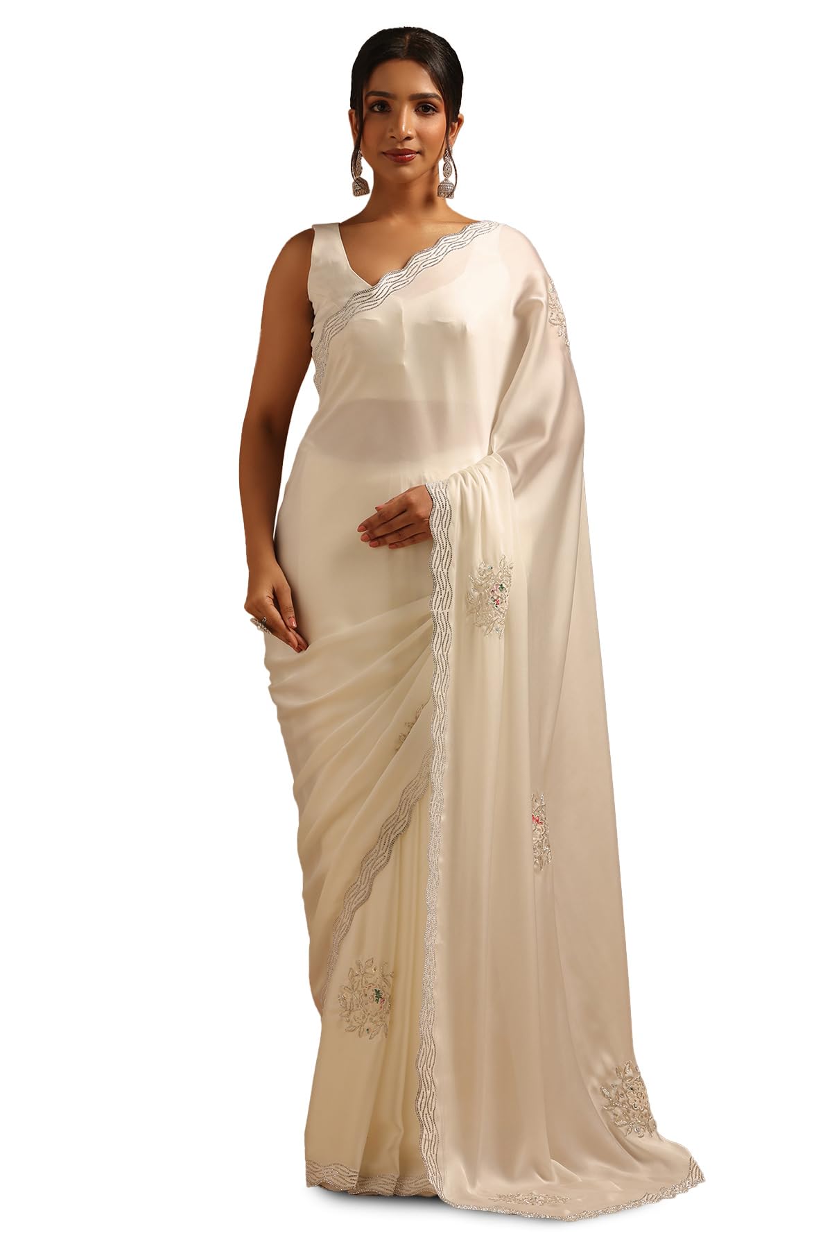 Soch Women Woven Design Saree with Work