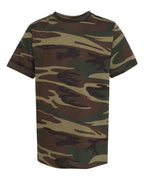 Youth camo T-Shirt - BLUE WOODLAND - XS(D0102H7MYM2)