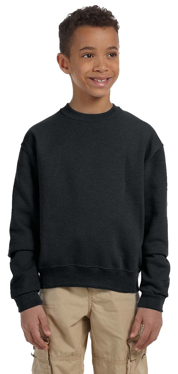 Youth NuBlend Fleece crew - BLAcK - S(D0102HI3Y5W)