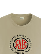 ADRO Mens Solid Regular Fit T-Shirt (RN24-BUL-BE_Beige