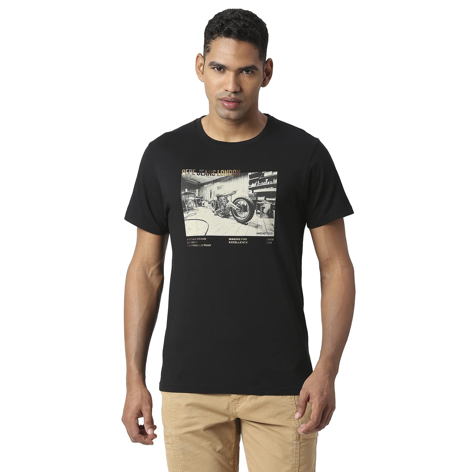 Pepe Jeans MenS Regular Fit T-Shirt (Pm509006999Xl_Black
