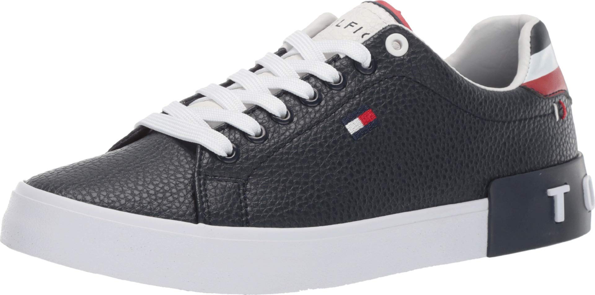 Tommy Hilfiger Men's Rezz Sneaker, Navy Multi 409, 12M