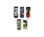 Star Wars: The Mandalorian Unisex Low-Cut Socks 5-Pair Gift Set B, Sizes 4-10