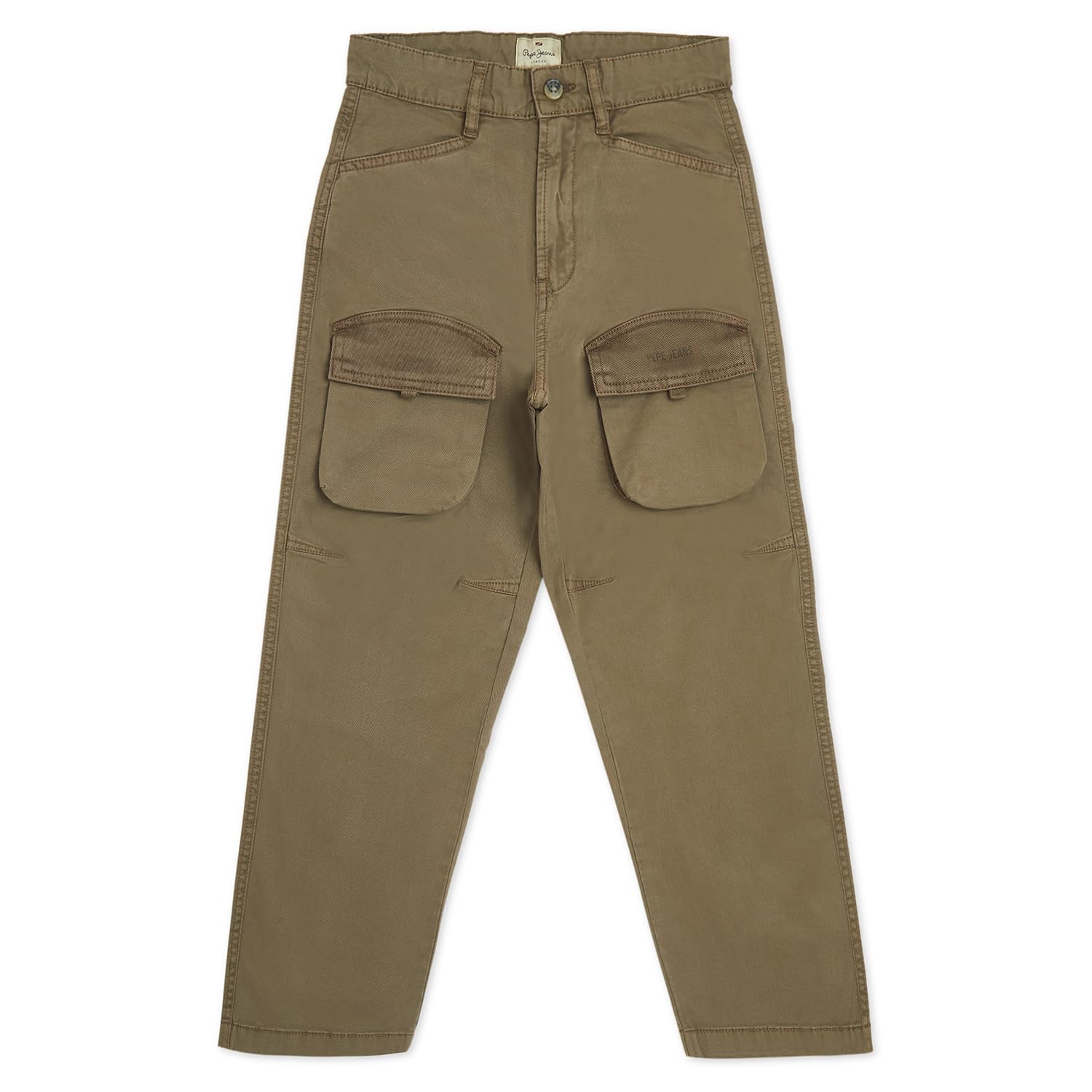 Pepe Jeans Boys Brown Over Dyed Cargos