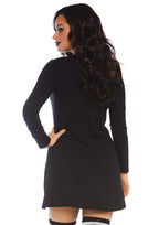Leg Avenue More Boos jersey dress with po Black Color