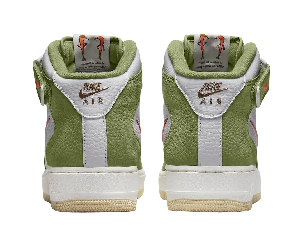 Nike Mens Air Force 1 Mid QS DQ3505 100 Jewel Oil Green - Size 6