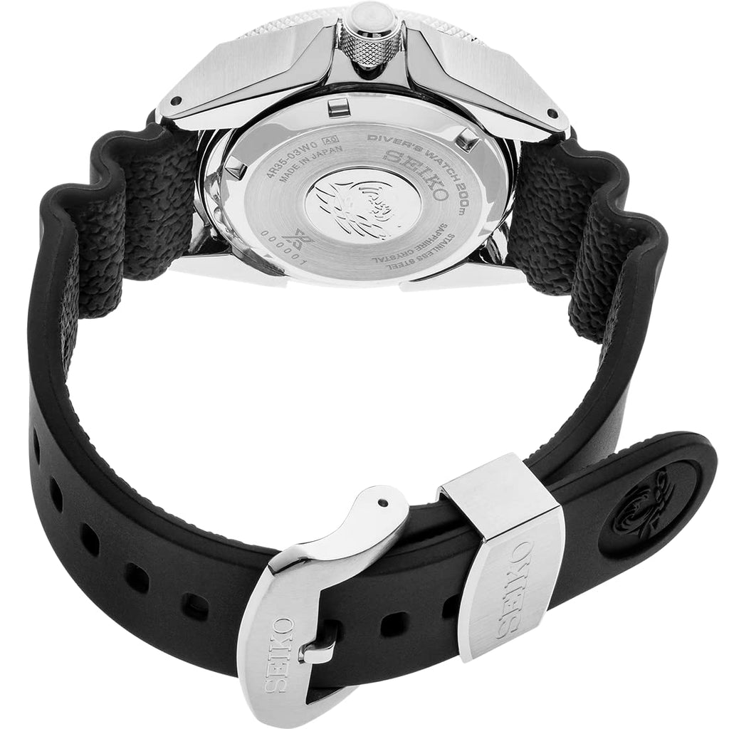 SEIKO SRPE37 Automatic Dive Watch for Men - Prospex Collection - White Dial, LumiBrite Hands, Magnified Date Calendar - 200M Wat