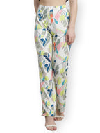 Preneum Womens Striped Wide-Leg High-Waisted Korean-Inspired Comfortable & Stylish and Formal Bell Bottom Trouser Pant, Green &