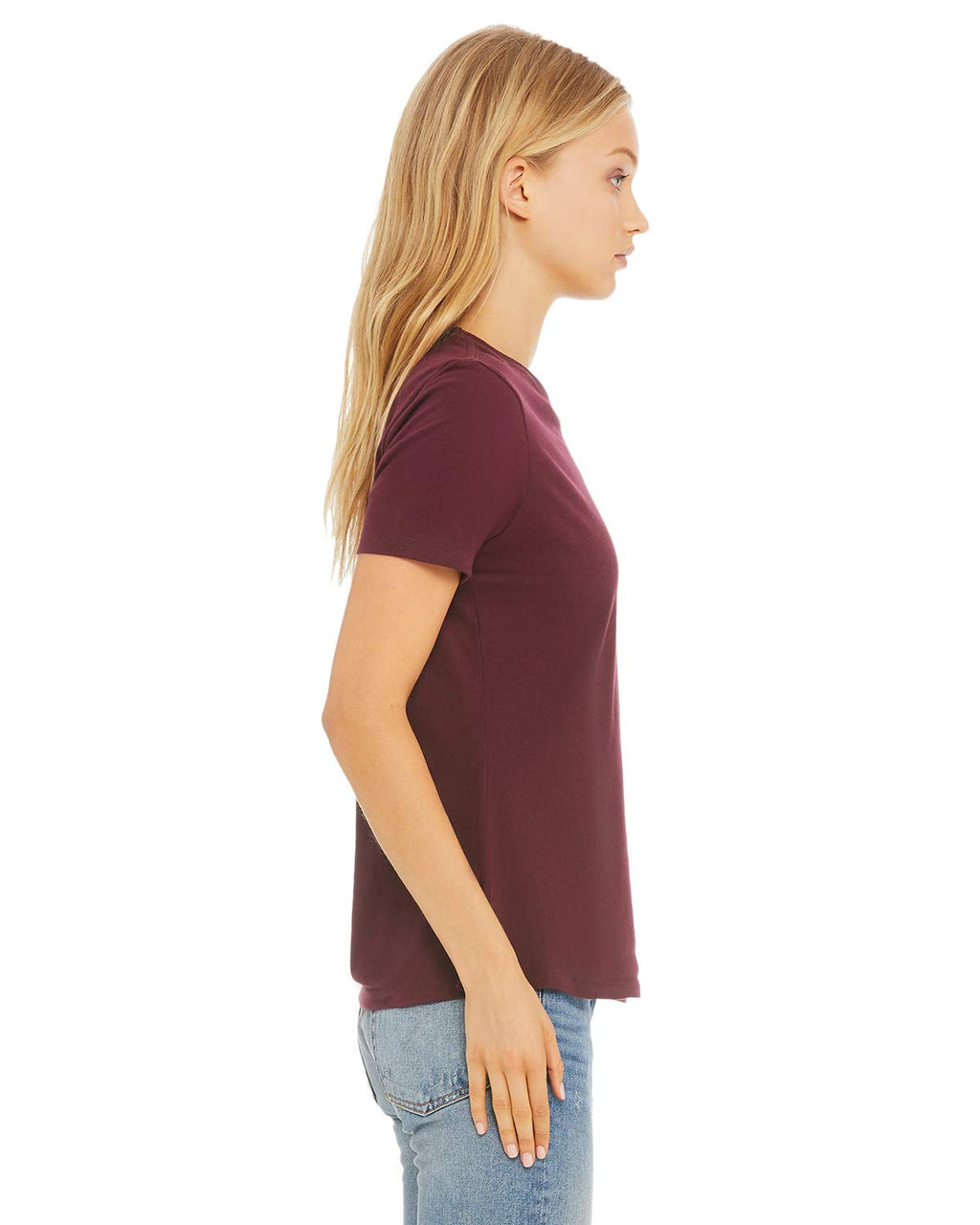 Ladies Relaxed Jersey Short-Sleeve T-Shirt - TEAM PURPLE - S(D0102H7WZTP)