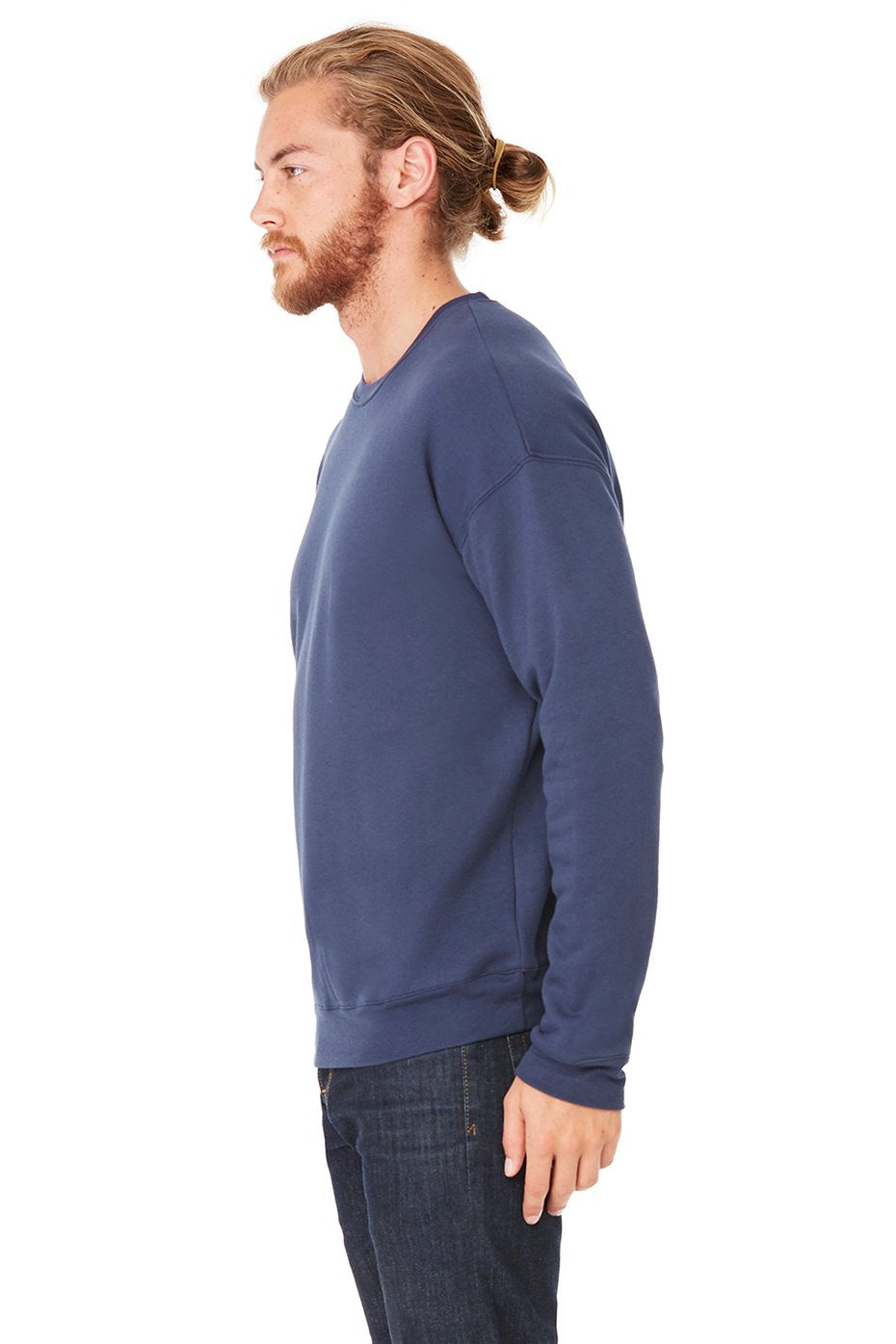Unisex Drop Shoulder Fleece - WHITE - XS(D0102H7W9LX)