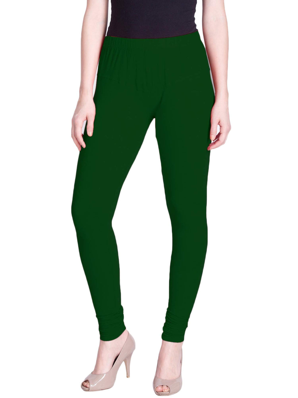Lux Lyra Fourleaf Green Free Size Churidar Leggings