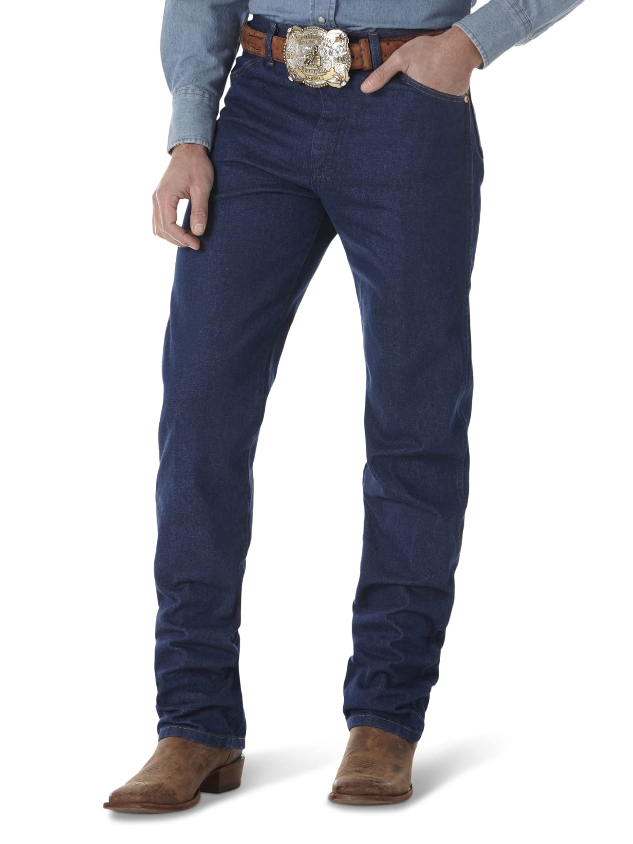 Wrangler Boys' Little 13MWZ Cowboy Cut Original Fit Jean, Prewashed Indigo, 6 Slim