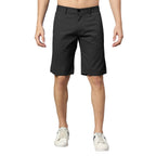 Thomas Scott Mens | 100% Cotton | Solid | Above Knee | Button Closure | Chino | Casual Shorts for Men Black