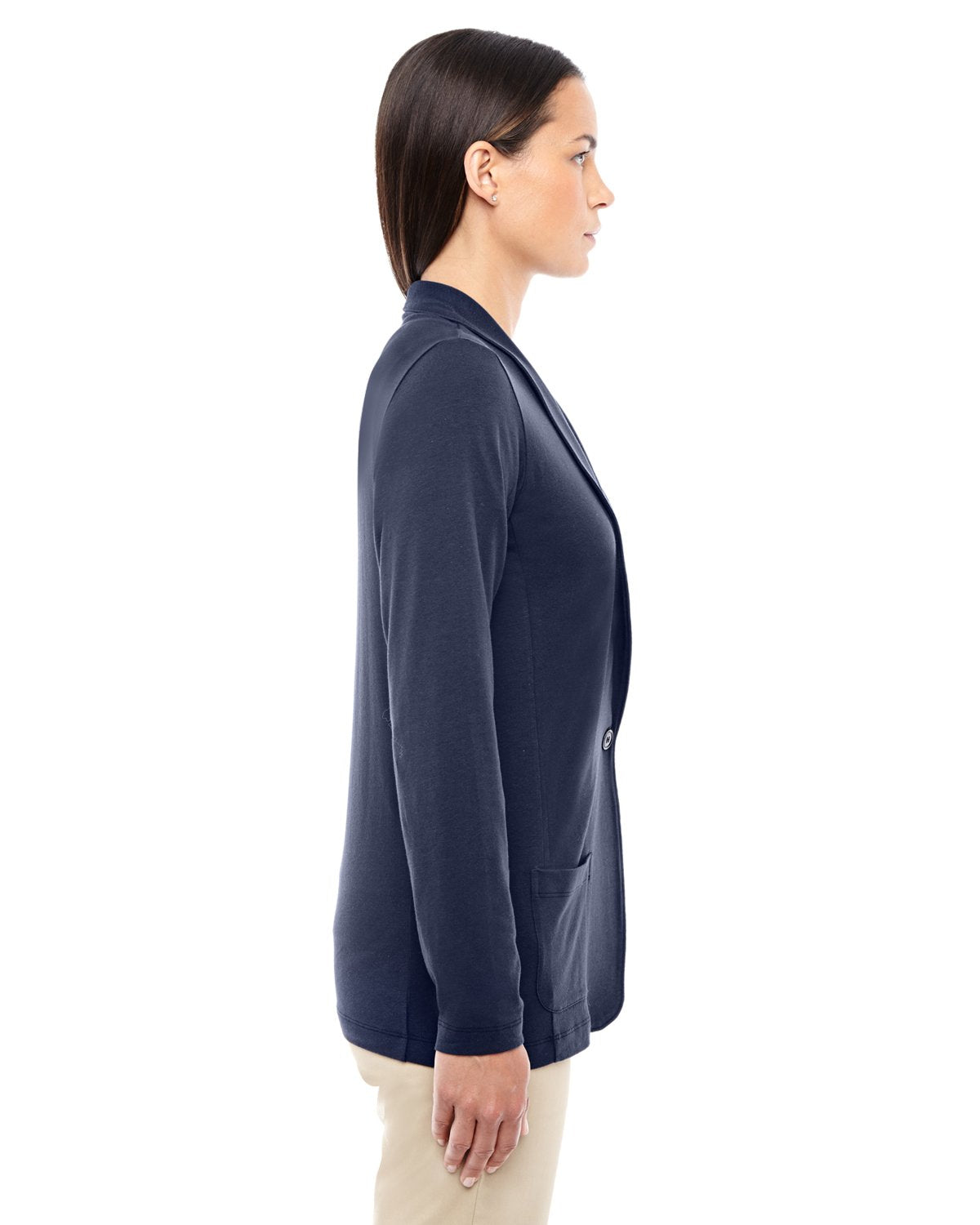 Ladies Perfect FitShawl collar cardigan - WHITE - XS(D0102H76ZPX)