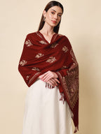 Pashmoda Women Firdousi Aari Embroidered Kashmiri Stole
