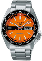 Seiko 5 Sports SKX Style The New Double Hurricane Special Edition Orange Dial Automatic SRPK11K1 100M Men's Watch