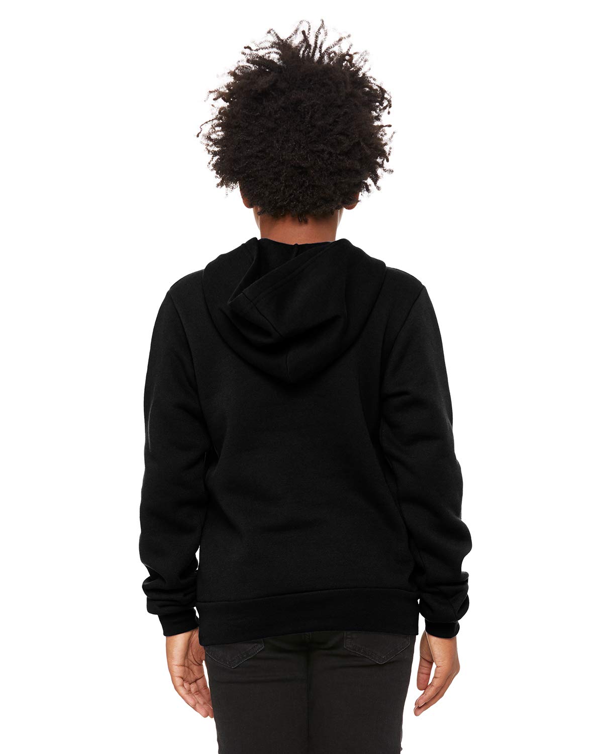 Youth Sponge Fleece Pullover Hooded Sweatshirt - BLAcK - S(D0102H7W352)